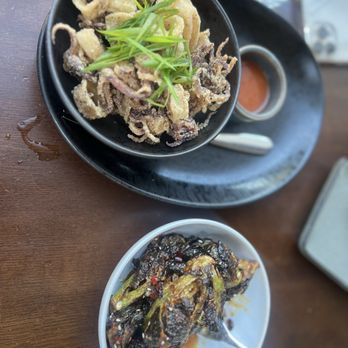 ORO Restaurant & Lounge - Fried Calamari  Brussels Sprouts - Tapas/Small Plates Near Me - Raleigh, North Carolina