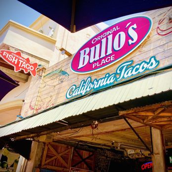 Bullos Place - Front entrance and umbrella patio seating - Mexican Near Me - Ensenada, BCN Bullos Place - Front entrance and umbrella patio seating - Mexican Near Me - Ensenada, BCN