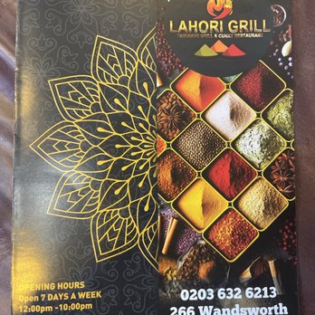 Lahori Grill - Menu - Restaurants Near Me - London, XGL Lahori Grill - Menu - Restaurants Near Me - London, XGL