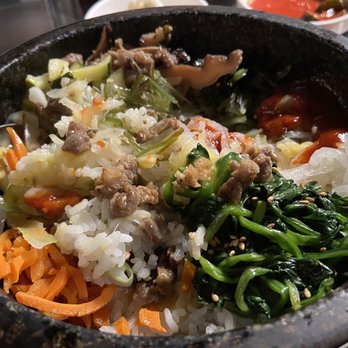 Dae Gee Korean Bbq - Short rib BEE BEEM BHOP (I mixed it before I took the picture) - Korean Near Me - Fort Collins, Colorado