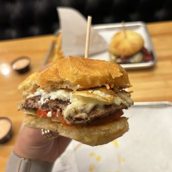 CHOM Burger - Garlic Burger! So delicious and crispy - Burgers Near Me - American Fork, Utah
