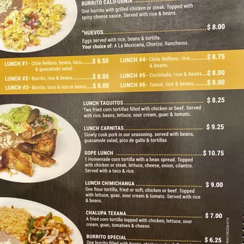 El Mariachi - menu - Mexican Near Me - Zion Crossroads, Virginia