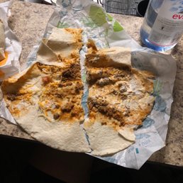 Beef cheese and sour cream burrito Beef cheese and sour cream burrito