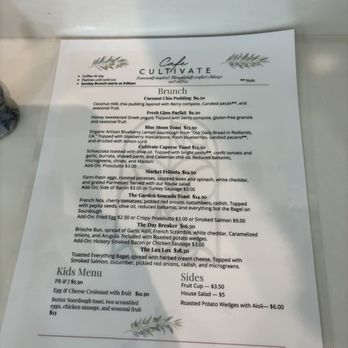 Cafe Cultivate - Menu 8/2026 - Cafes Near Me - Redlands, California Cafe Cultivate - Menu 8/2026 - Cafes Near Me - Redlands, California