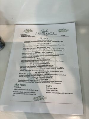 Menu photo 4 Cafe Cultivate Redlands, CA Menu photo 4 Cafe Cultivate Redlands, CA