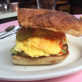 Dimes - Breakfast sandwich (with sausage). - New American Near Me - New York, New York