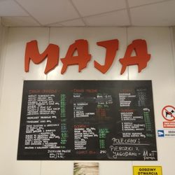 Maja - Menu. Bar Mają.