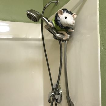 Comfort Suites - Shower head is an adjustable height handheld. Rare in hotels! - Hotels Near Me - Milledgeville, Georgia