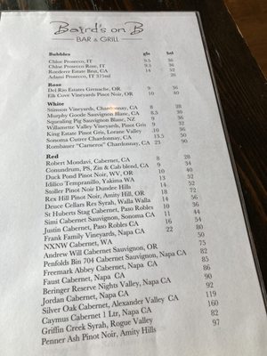 Menu photo 1 Baird's On B Lake Oswego, OR Menu photo 1 Baird's On B Lake Oswego, OR