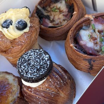 Ones Cafe & Bakery - Creme brulee, almond danish, passion fruit danish, and beef cups - Bakeries Near Me - Alameda, California