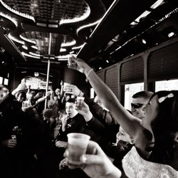 Land Force One Limousine - Let the party begin! Cheers!