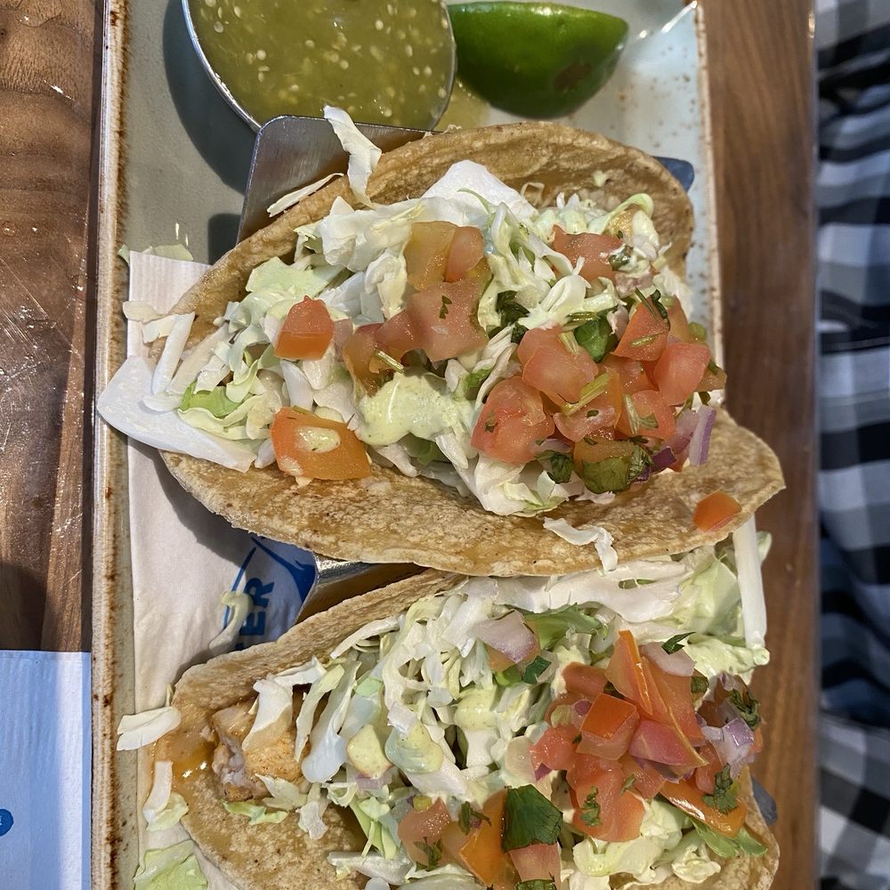 Bluewater Grill Seafood Restaurant & Market Carlsbad - Happy hour blackened fish tacos - Seafood Near Me - Carlsbad, California