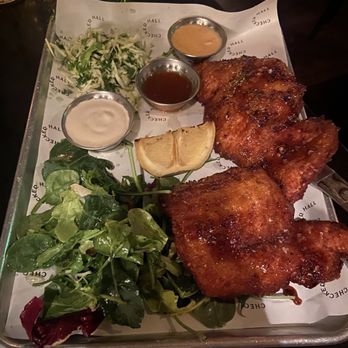 Checker Hall - Chicken Schnitzel - Mediterranean Near Me - Los Angeles, California