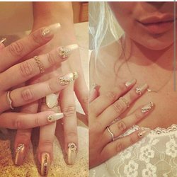 Book your full set w/ballerina shape and crystal design at jadesdesigns.com.