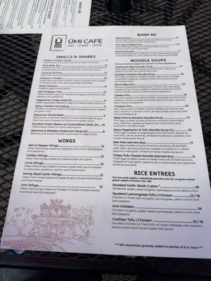 Menu photo 1 Umi Cafe Issaquah, WA Menu photo 1 Umi Cafe Issaquah, WA