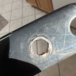 North American Powder Coating - They left a plastic thing in it when they were prepping it and sandblasting I guess