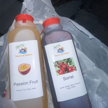 Flavors Of Jamaica - Drinks : Passion Fruit and Sorrel - Caribbean Near Me - Ocoee, Florida Flavors Of Jamaica - Drinks : Passion Fruit and Sorrel - Caribbean Near Me - Ocoee, Florida