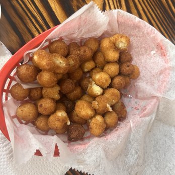 Backcountry Barbecue - Warm and slightly sweet hush puppies. - Barbeque Near Me - Lexington, North Carolina