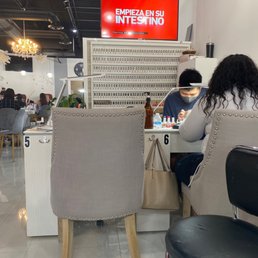 Manicure tables with tv