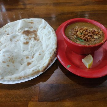 Merit Kabab Palace - Merit Shahi Haleem ($5) and Naan bread ($1). - Indian Near Me - New York, New York Merit Kabab Palace - Merit Shahi Haleem ($5) and Naan bread ($1). - Indian Near Me - New York, New York