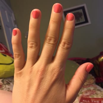 Cedar Nail Spa - Manicured nails in Essie pink color - Nail Salons Near Me - Groton, Connecticut Cedar Nail Spa - Manicured nails in Essie pink color - Nail Salons Near Me - Groton, Connecticut