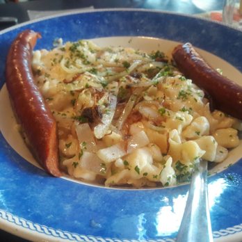 Haus Murphy's - The Kasespatzle with the beef Kilometer sausage. Amazing. - German Near Me - Glendale, Arizona