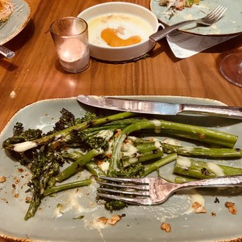 Vidrio - Wood-Grilled Broccolini - Mediterranean Near Me - Raleigh, North Carolina Vidrio - Wood-Grilled Broccolini - Mediterranean Near Me - Raleigh, North Carolina