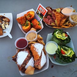 Reno Street Food - #eggrollswithatwist #ourfav #fingerlickinggood so worth the wait and the long line #noregrets