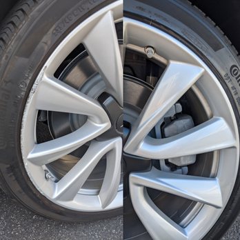Onsite Wheels - Tesla Model 3 Sport wheel - Wheel & Rim Repair Near Me - Westminster, California Onsite Wheels - Tesla Model 3 Sport wheel - Wheel & Rim Repair Near Me - Westminster, California