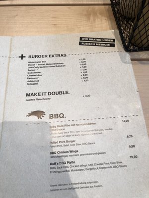 Menu photo 6 Ruff's Burger Munich, BY