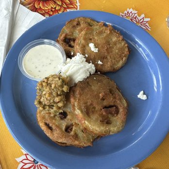 The Flying Biscuit Cafe - Fried green tomatoes - Breakfast & Brunch Near Me - Atlanta, Georgia The Flying Biscuit Cafe - Fried green tomatoes - Breakfast & Brunch Near Me - Atlanta, Georgia