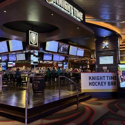 Knight Time Hockey Bar - Entrance near the sports book