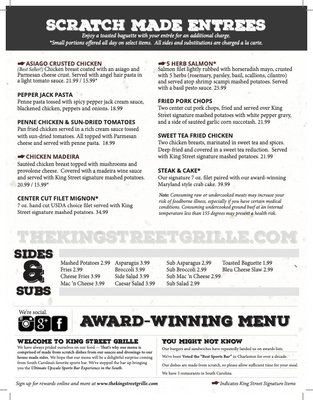 Menu photo 5 King Street Grille Mt. Pleasant, SC Menu photo 5 King Street Grille Mt. Pleasant, SC