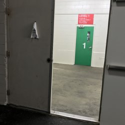 Wayne Ave Garage - Stairwell access. Â This door is usually closed, and people tend to charge out w/o taking into account someone might be on the other side!
