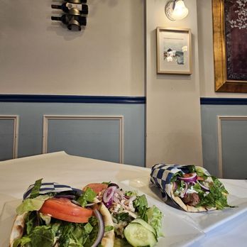 Yummy Gyro - Left: Lamb kebab Gyro Right Pork Souvlaki yum yum - Mediterranean Near Me - Port Washington, New York Yummy Gyro - Left: Lamb kebab Gyro Right Pork Souvlaki yum yum - Mediterranean Near Me - Port Washington, New York