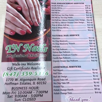 TN Nails - Nail Salons Near Me - Hoffman Estates, Illinois