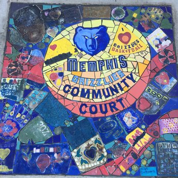 Garden Path Studio - Memphis Grizzlies Community Court: Charles Powell Community Center. Hand-made tiles by Community Center Members. - Art Classes Near Me - Memphis, Tennessee Garden Path Studio - Memphis Grizzlies Community Court: Charles Powell Community Center. Hand-made tiles by Community Center Members. - Art Classes Near Me - Memphis, Tennessee