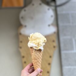 Fifty Licks - Double mini of mango sticky rice and cornbread honey butter