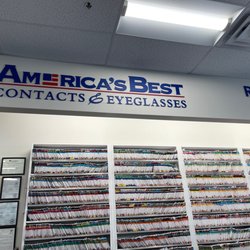 America's Best Contacts & Eyeglasses - The waiting area to pick up your prescription glasses.