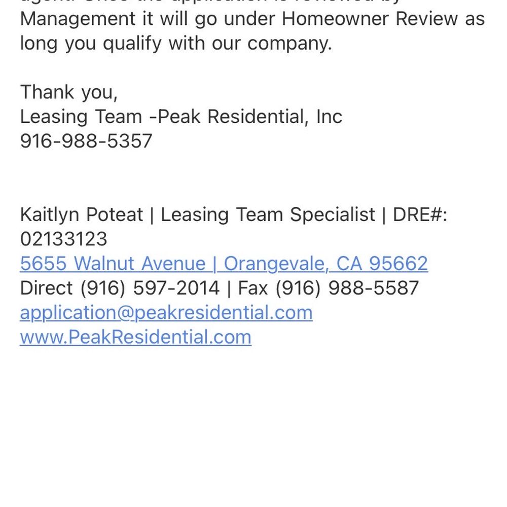 Peak Residential - Agent review - Property Management Near Me - Orangevale, California Peak Residential - Agent review - Property Management Near Me - Orangevale, California