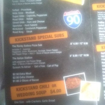 The Kickstand - a menu for a fast food restaurant - Sandwiches Near Me - Pittsburgh, Pennsylvania The Kickstand - a menu for a fast food restaurant - Sandwiches Near Me - Pittsburgh, Pennsylvania