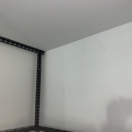 Marks stains and dents in wall (fresh paint)