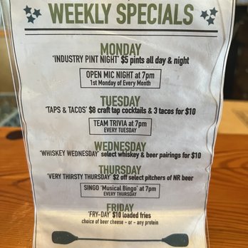 Naked River Brewing Company - Weekly special menu - Brewpubs Near Me - Chattanooga, Tennessee Naked River Brewing Company - Weekly special menu - Brewpubs Near Me - Chattanooga, Tennessee