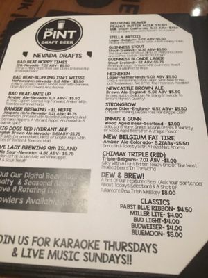 Menu photo 8 The Pint Las Vegas, NV Menu photo 8 The Pint Las Vegas, NV