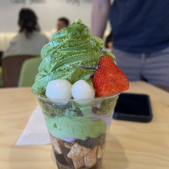 Premium Matcha Cafe Maiko - Marcha & ube swirl partfait - Ice Cream & Frozen Yogurt Near Me - Tempe, Arizona Premium Matcha Cafe Maiko - Marcha & ube swirl partfait - Ice Cream & Frozen Yogurt Near Me - Tempe, Arizona