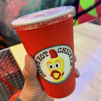 Dave's Hot Chicken - Small Strawberry Shake (TikTok: @justandyvu) - Chicken Shop Near Me - Anaheim, California