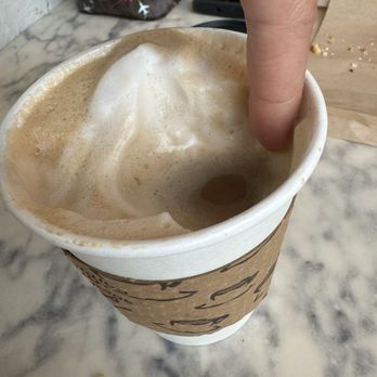 Fresh Flours - Ordered a 12 oz latte but it was over an inch of foam. Removed a bunch to find the actual drink part - Coffee & Tea Near Me - Seattle, Washington Fresh Flours - Ordered a 12 oz latte but it was over an inch of foam. Removed a bunch to find the actual drink part - Coffee & Tea Near Me - Seattle, Washington
