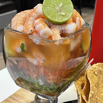 Taqueria La Estrella - Shrimp cocktail, diablo roja. - Latin American Near Me - Manteca, California