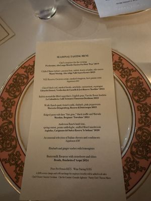 Menu photo 6 Acquerello San Francisco, CA Menu photo 6 Acquerello San Francisco, CA