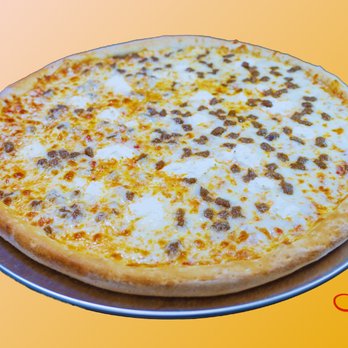 EATaliano - Lasagna pizza:
Homemade pizza sauce, Fresh shredded Mozzarella cheese, Homemade Ground Beef, Ricotta cheese. - Pizza Near Me - Ashburn, Virginia